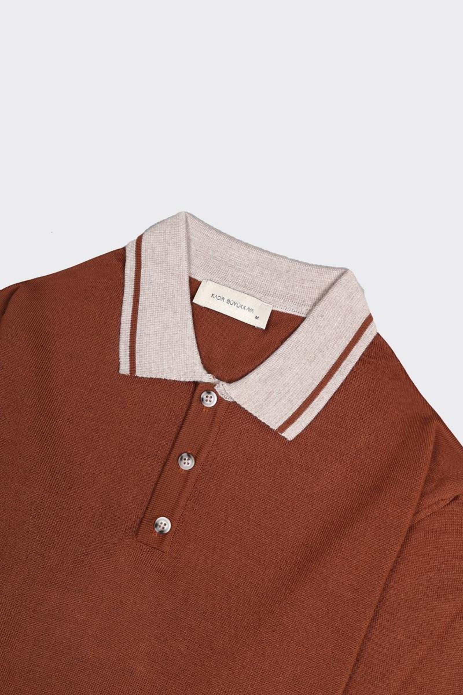 Erkek Düğmeli Polo Yaka Triko-KAX6703W