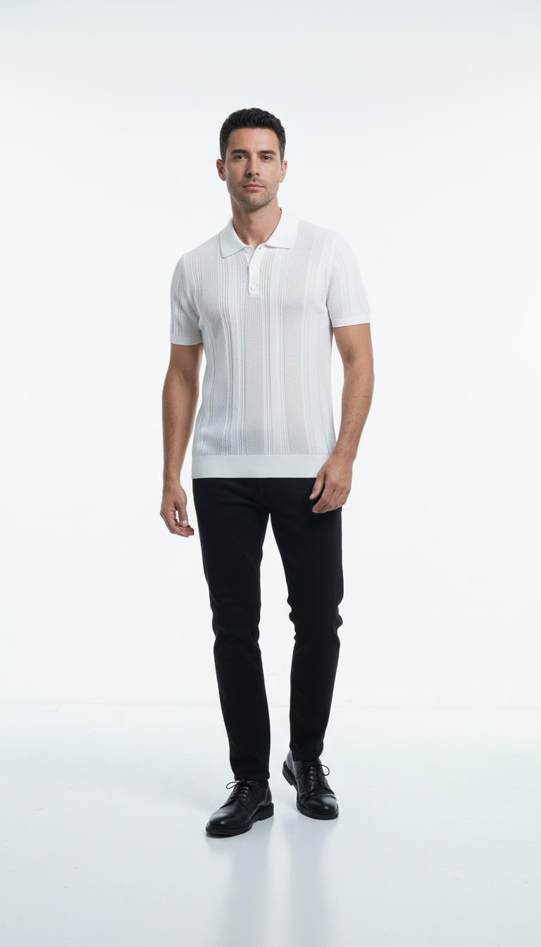 Düğm.Polo Yaka K.Kol T-Shirt Out-KAB6015S