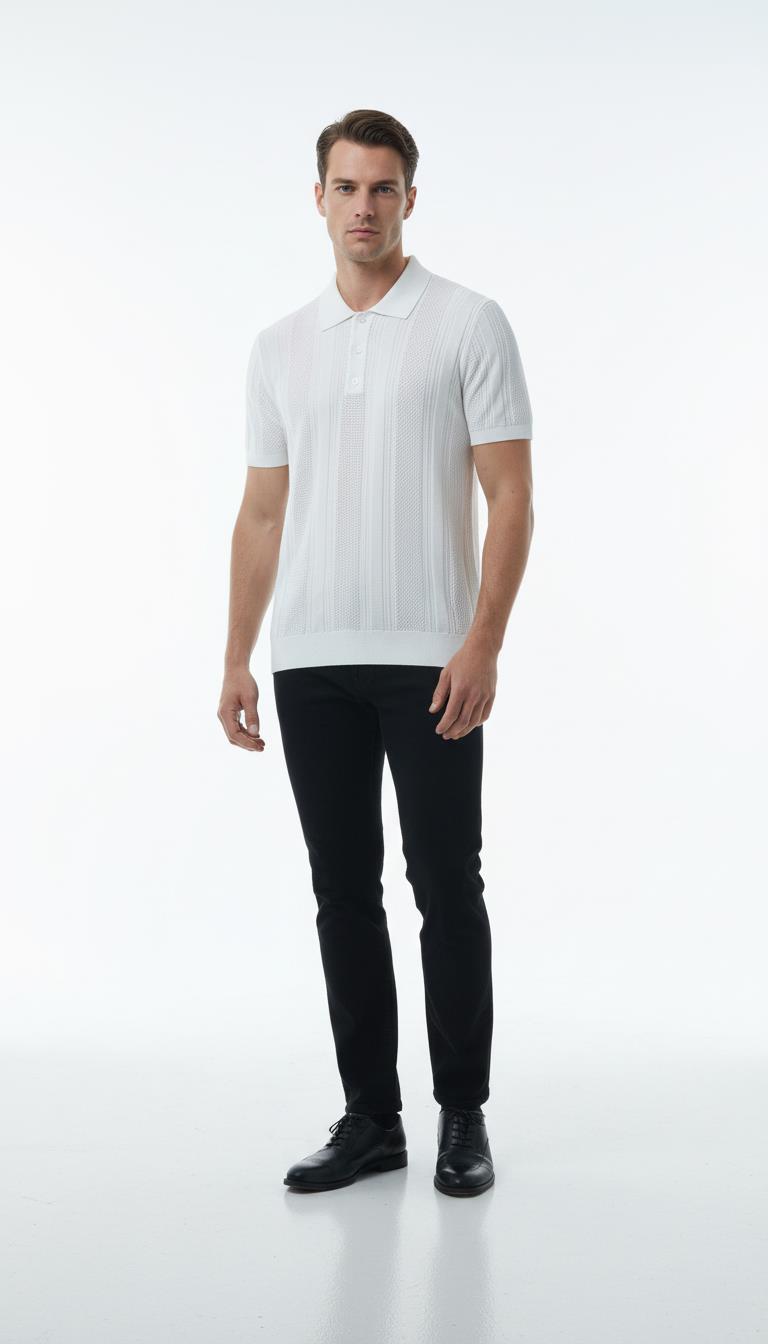 Düğm.Polo Yaka K.Kol T-Shirt Out-KAB6015S