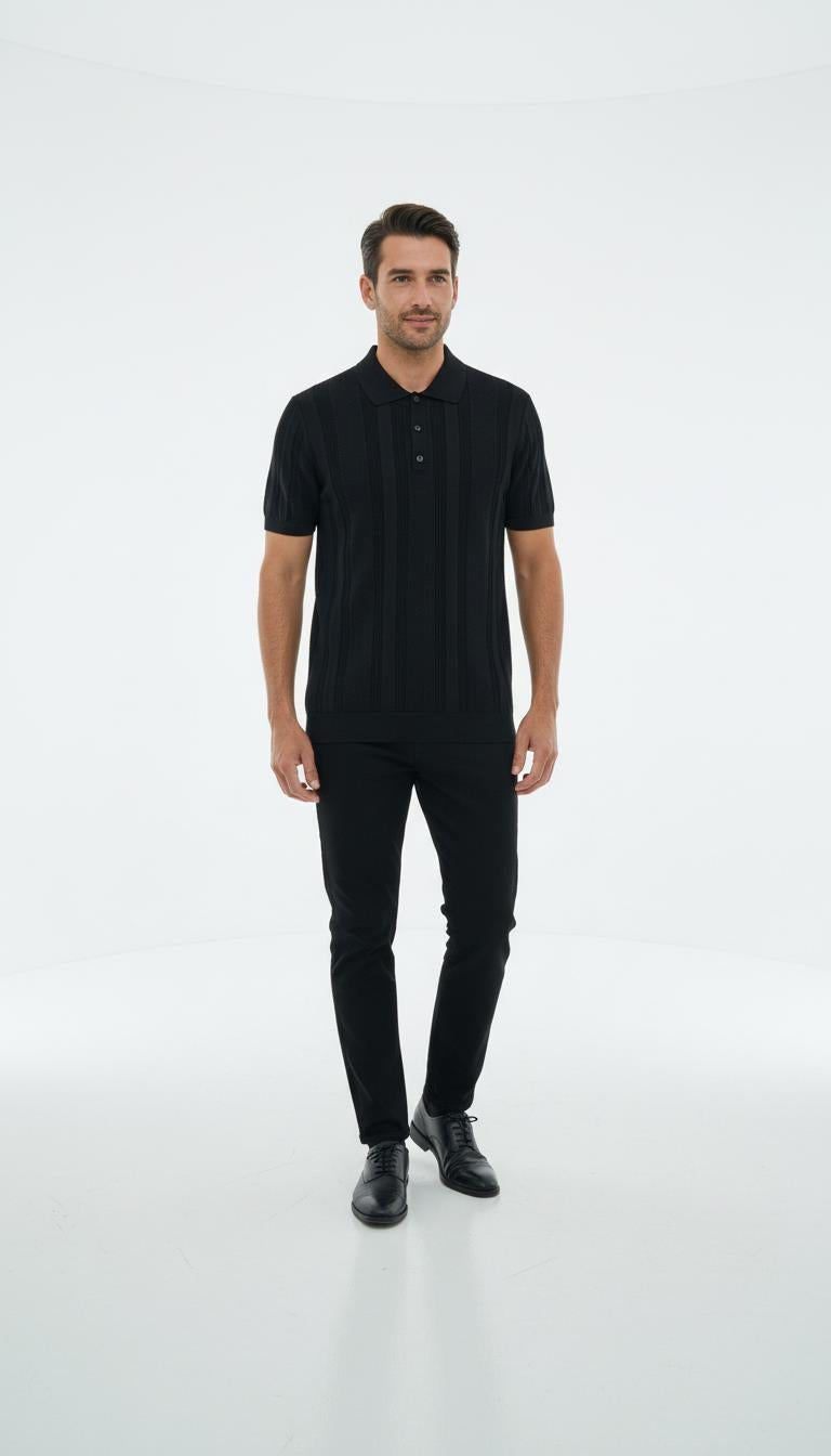 Düğm.Polo Yaka K.Kol T-Shirt Out-KAB6015S