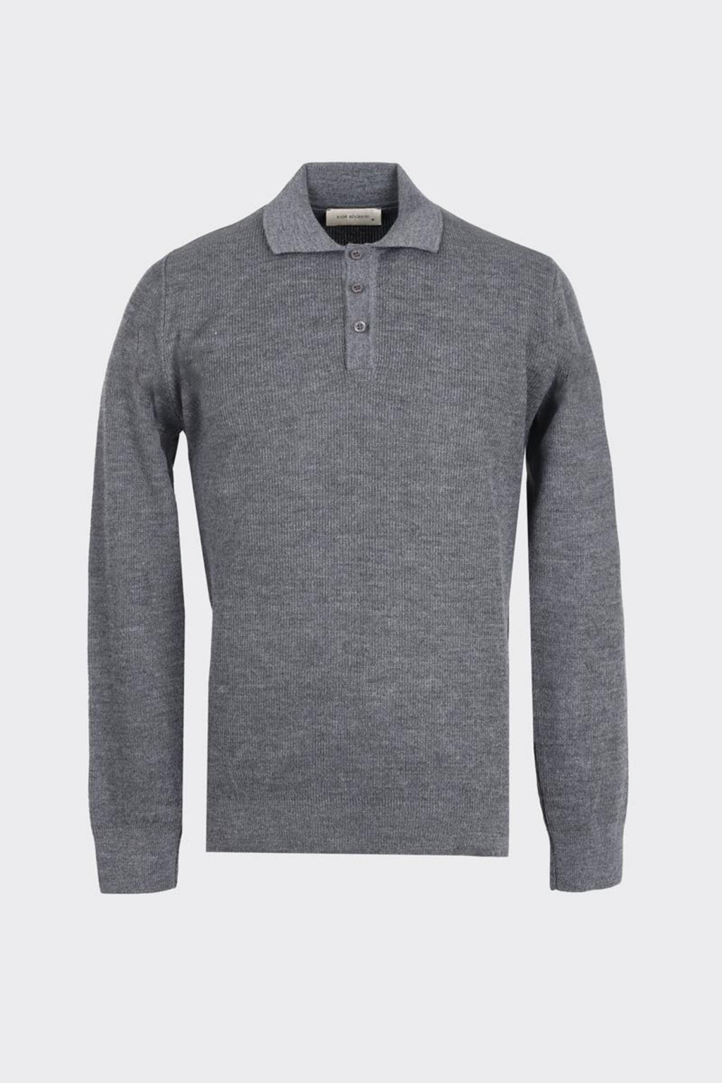 Erkek Düğmeli Polo Yaka Triko-KAX6706W