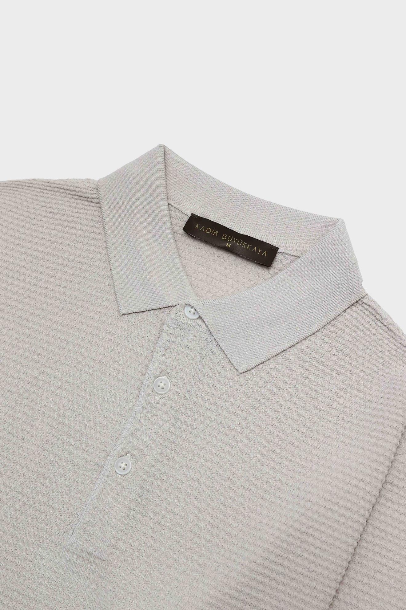 Düğmeli Polo Yaka Kısa Kol Erkek T-Shirt-KAX6050S