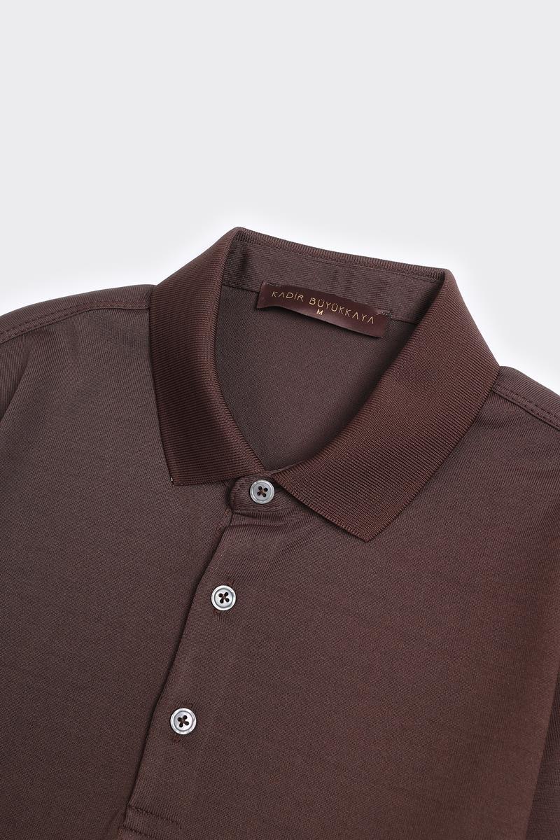 Düğmeli Polo Yaka Kısa Kol Erkek T-Shirt-KAX6048S