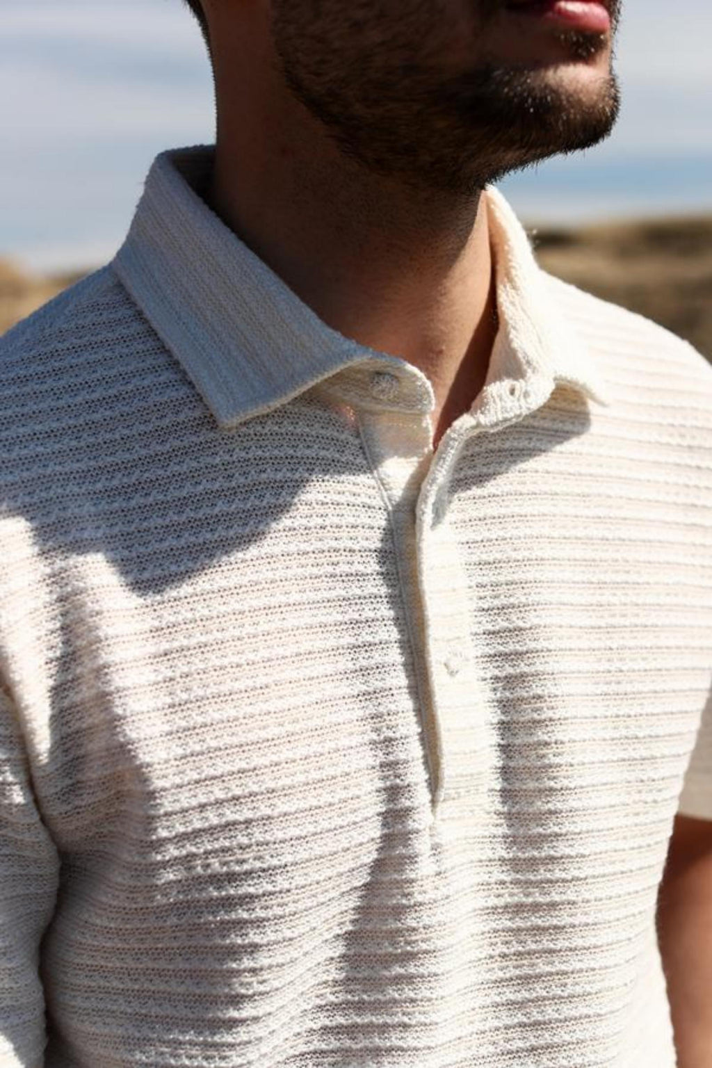 Düğmeli Polo Yaka Kısa Kol Erkek T-Shirt-KAB6055S