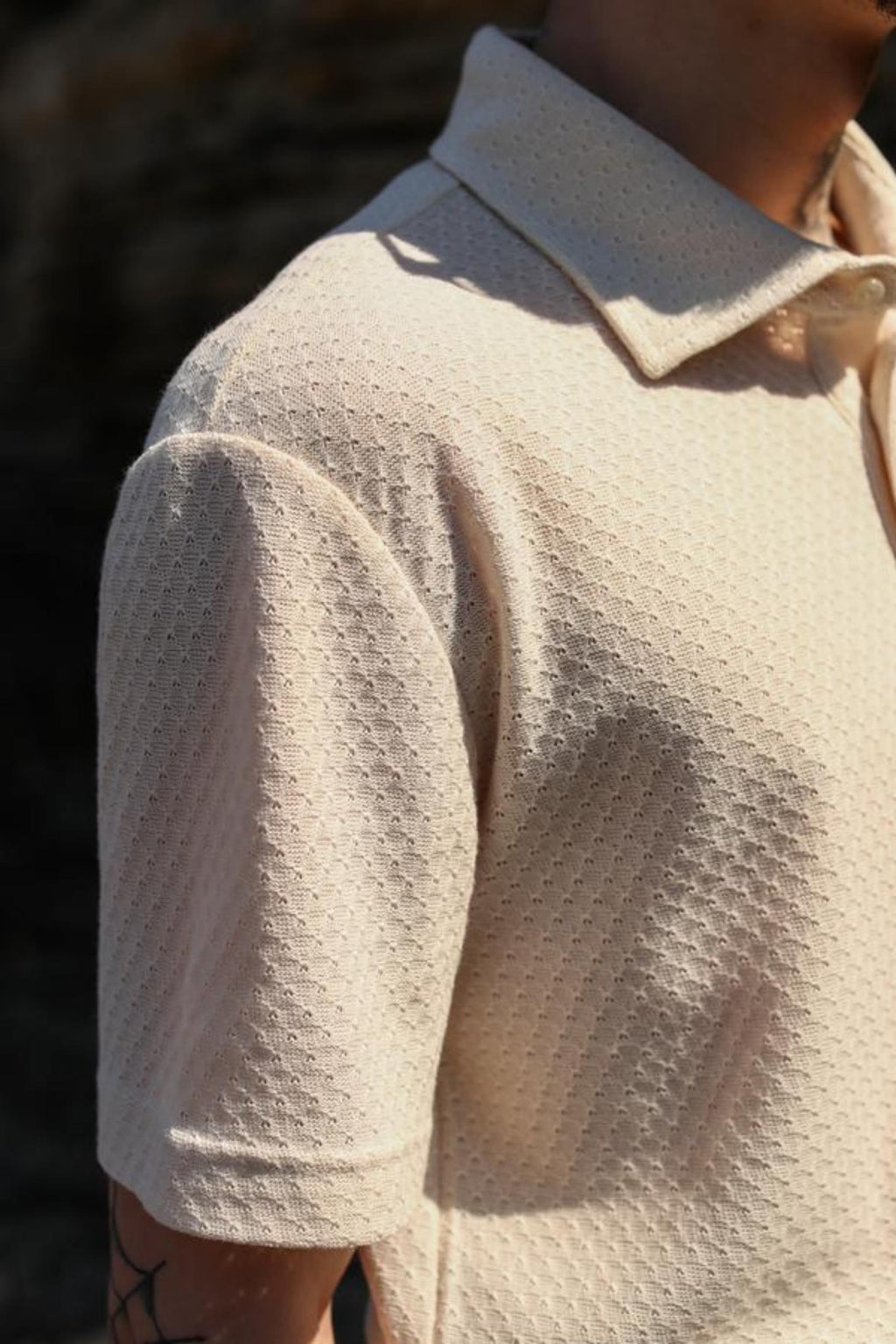 Düğmeli Polo Yaka Kısa Kol Erkek T-Shirt-KAB6050S