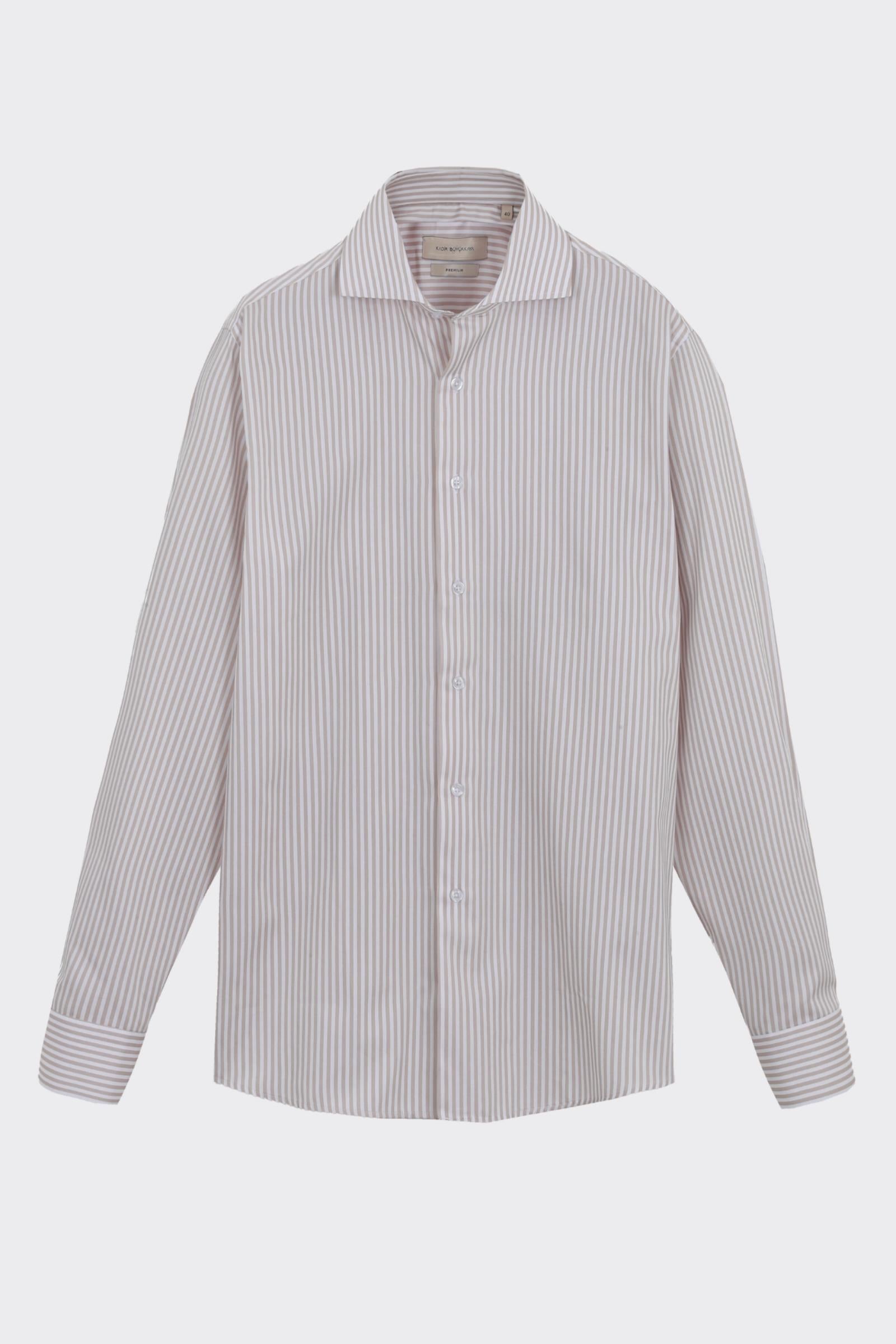 Erkek İtalyan Yaka Gömlek-KAB4124S