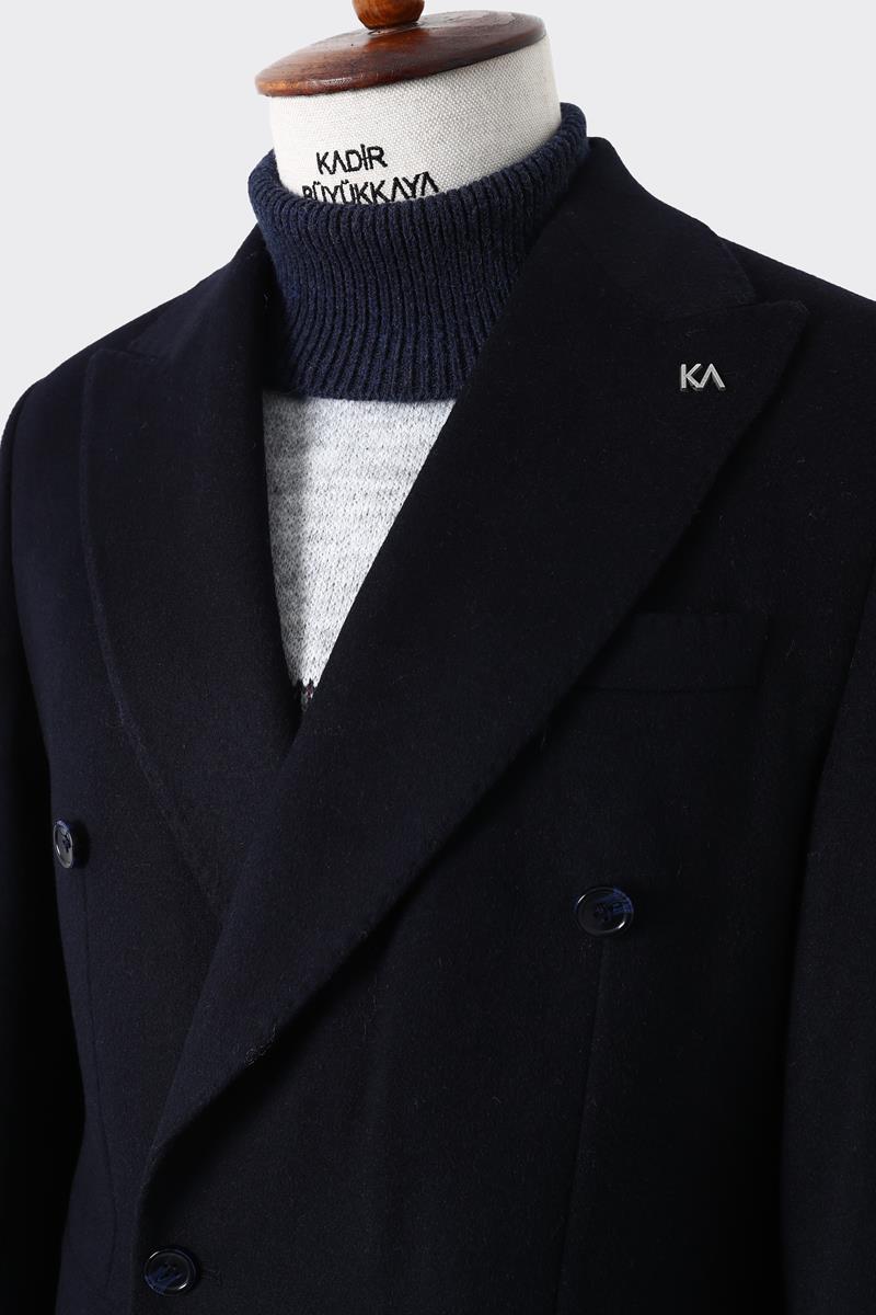 Erkek Kışlık Kruvaze Kaban - Sıcak ve Şık Tasarım-KAW7220W