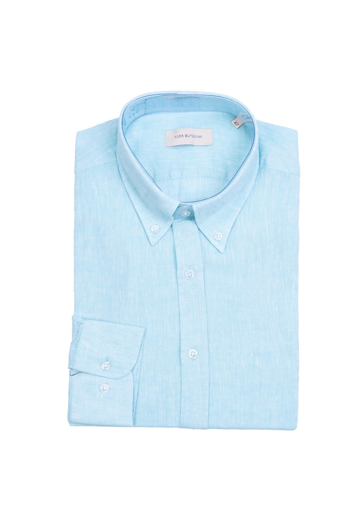 Erkek Klasik Yaka Düğmeli Gömlek-KAO4997S