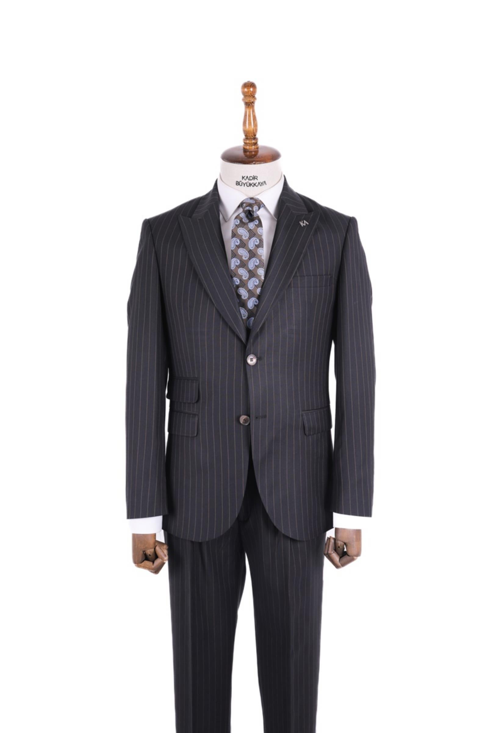 Erkek Pileli Takım Elbise-KAV1401S