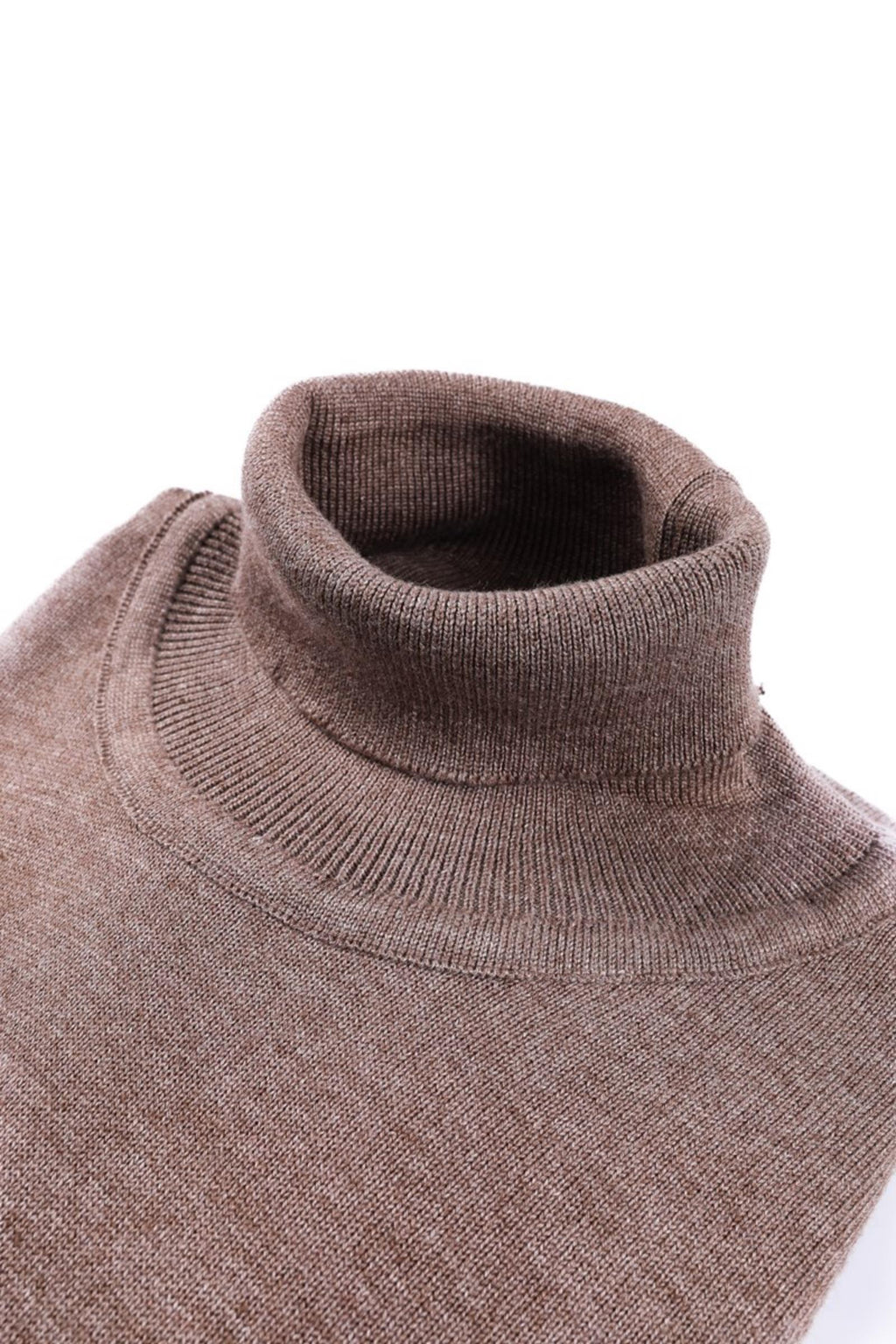 Slim Fit Kesim Modern Erkek Pamuklu Tam Balıkçı Yaka Triko Kazak-KAV6400W