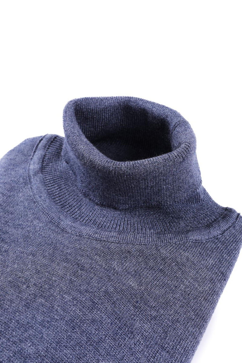 Slim Fit Kesim Modern Erkek Pamuklu Tam Balıkçı Yaka Triko Kazak-KAV6400W