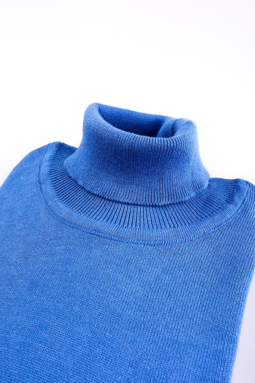 Slim Fit Kesim Modern Erkek Pamuklu Tam Balıkçı Yaka Triko Kazak-KAV6400W