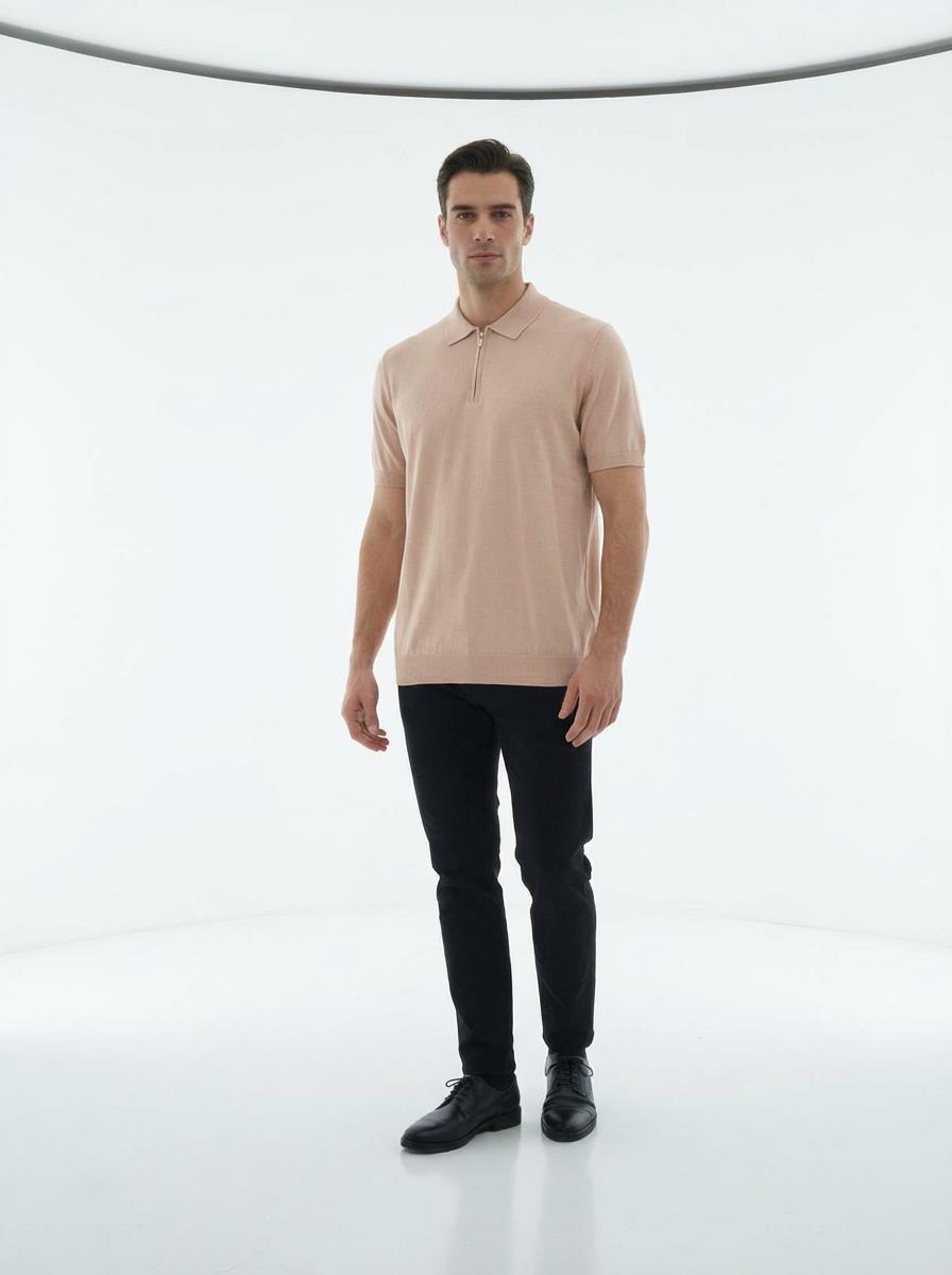 Ferm.Polo Yaka K.Kol T-Shirt Out-KAB6019S