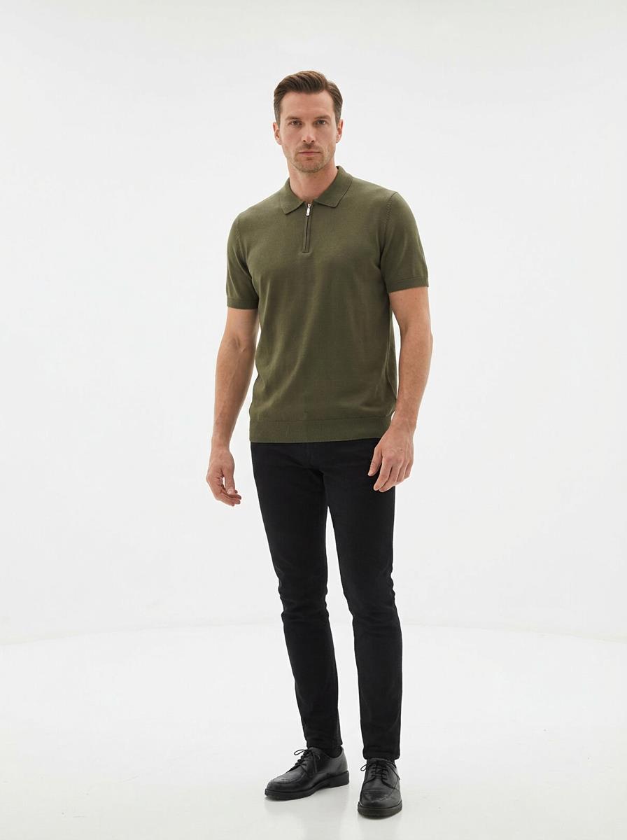 Ferm.Polo Yaka K.Kol T-Shirt Out-KAB6019S