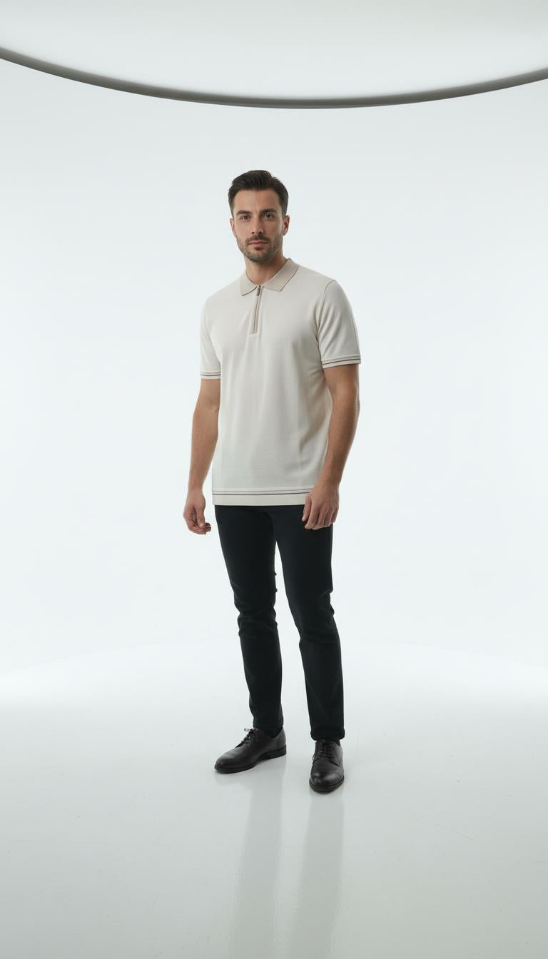 Ferm.Polo Yaka K.Kol T-Shirt Out-KAX6054S