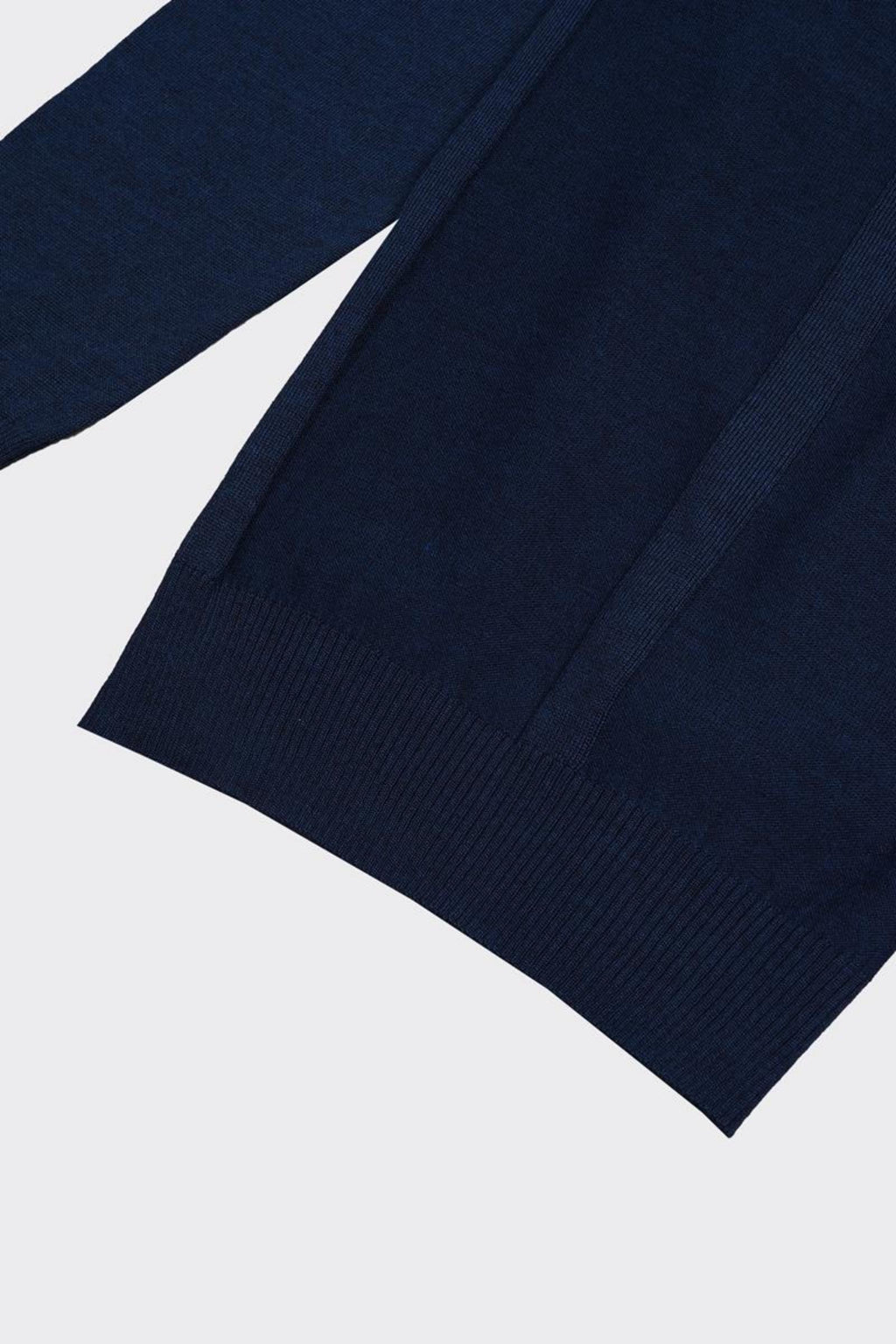 Erkek Fermuarlı Polo Yaka Triko-KAX6705W