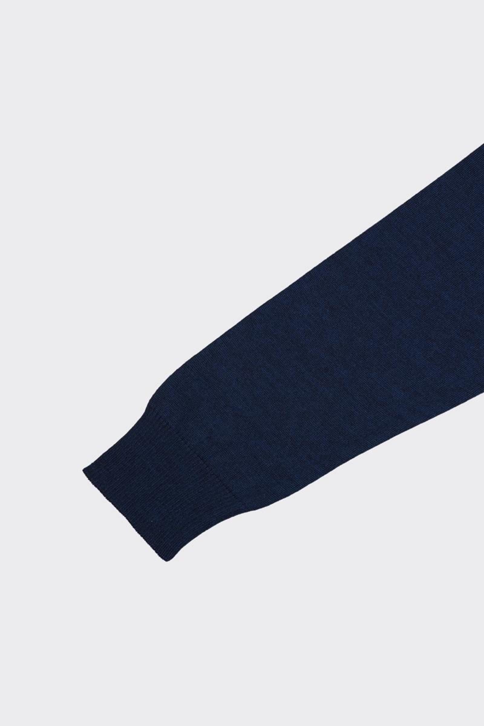 Erkek Fermuarlı Polo Yaka Triko-KAX6705W