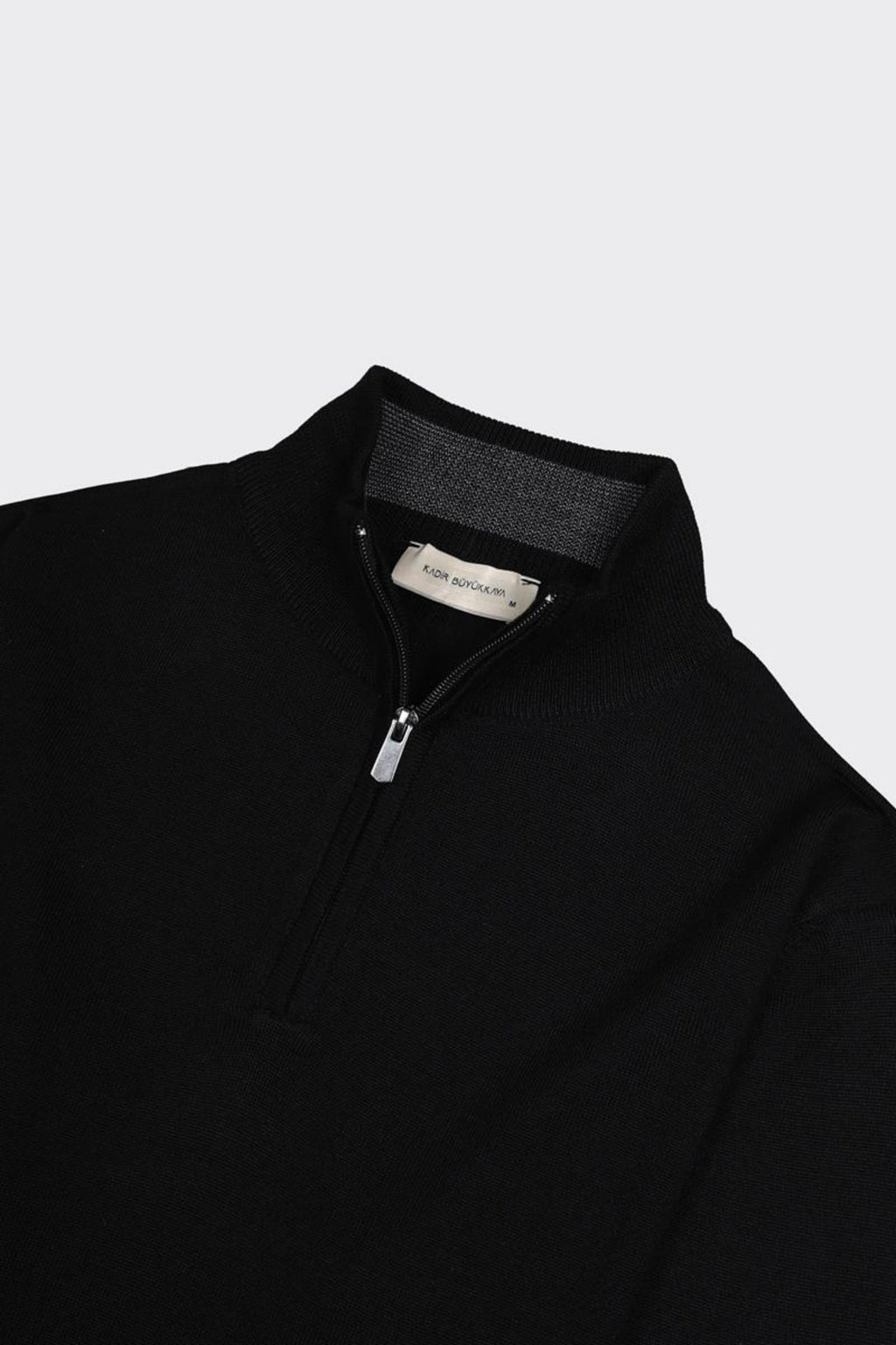 Erkek Fermuarlı Polo Yaka Triko-KAX6704W