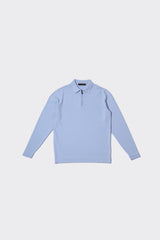 Erkek Fermuarlı Polo Yaka Triko Kazak-KAW6701W
