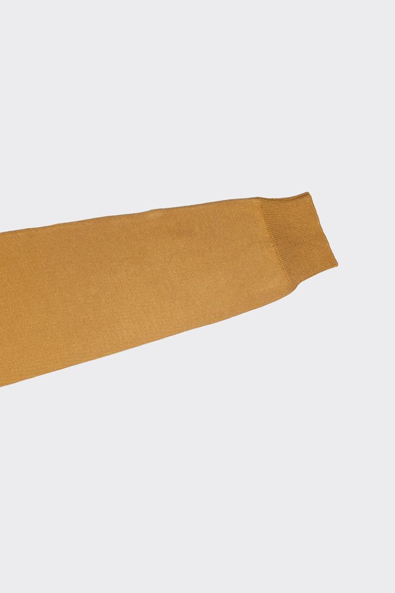 Fermuarlı Polo Yaka Erkek Pamuklu Triko Kazak-KAW6700W