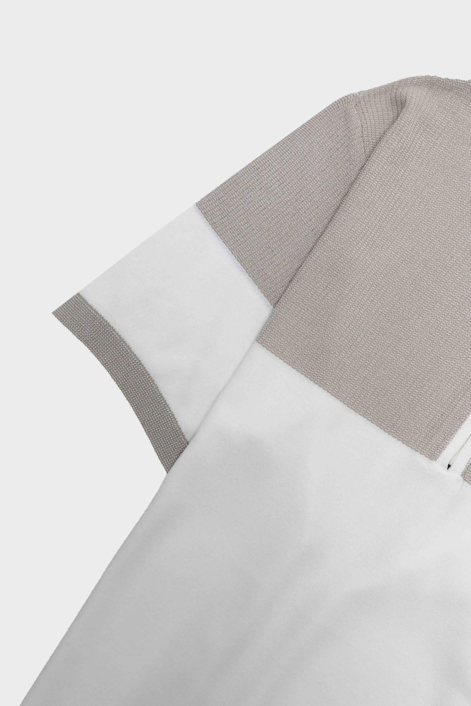 Fermuarlı Polo Yaka Kısa Kol Erkek T-Shirt-KAX6059S