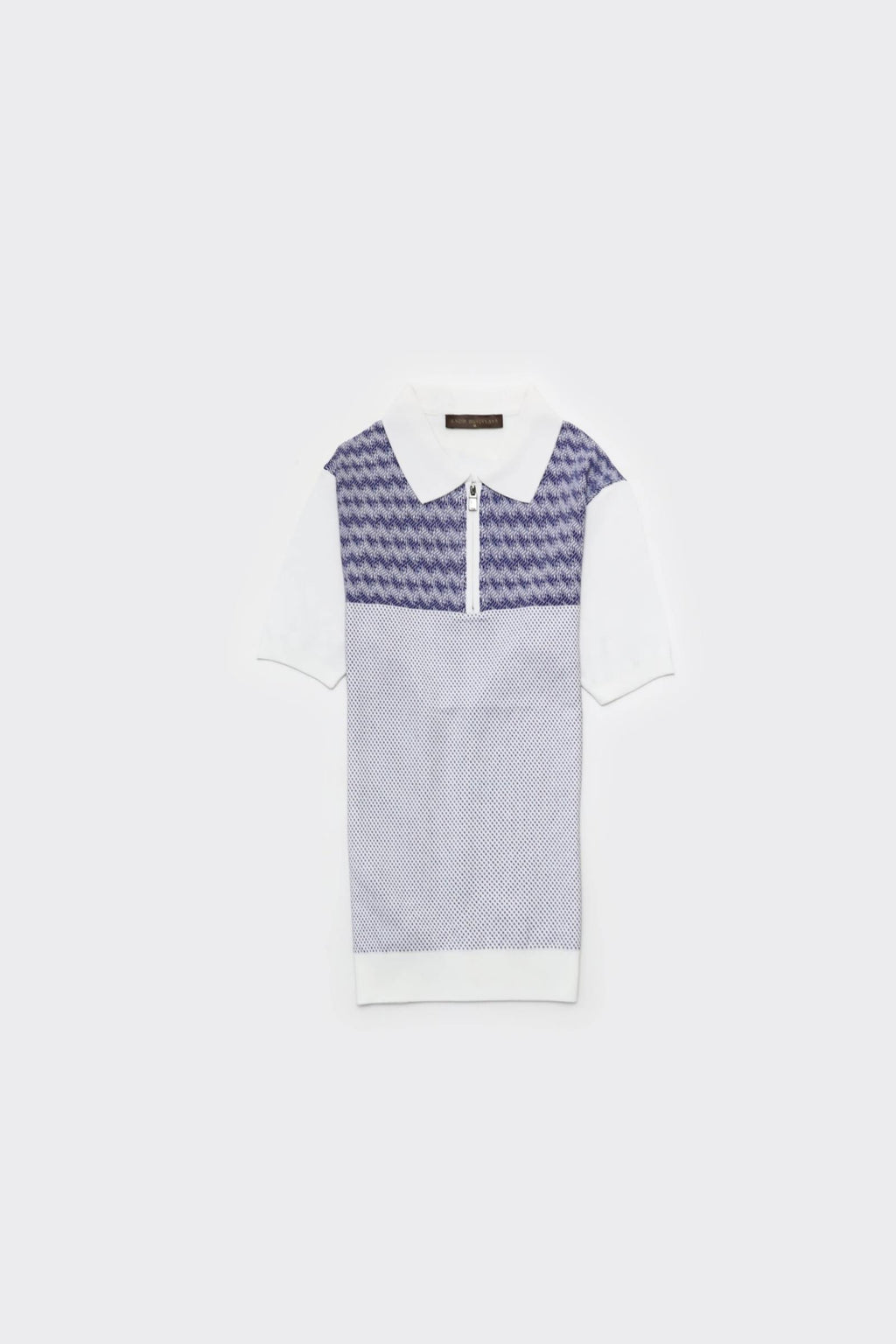 Fermuarlı Polo Yaka Kısa Kol Erkek T-Shirt-KAX6055S