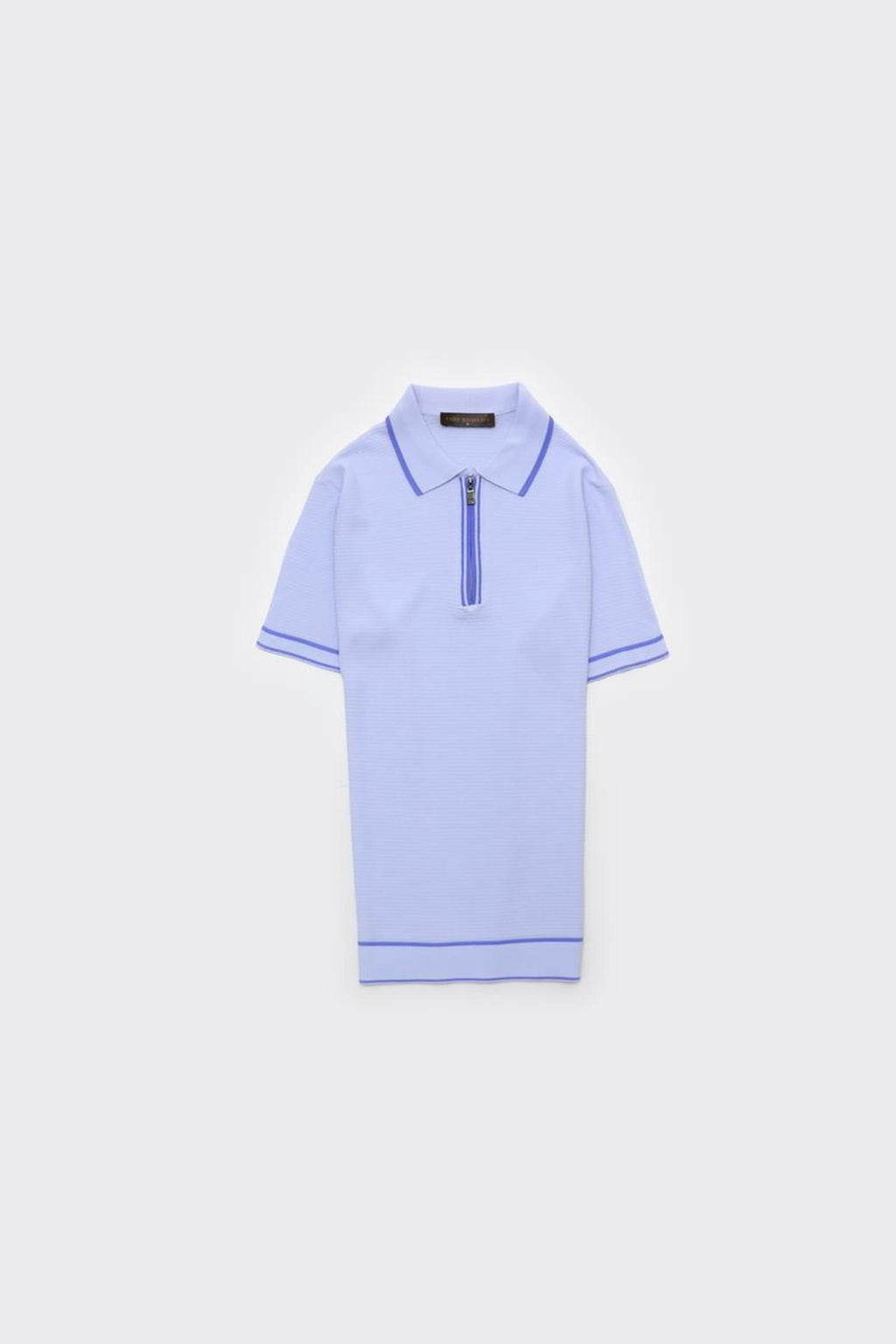 Fermuarlı Polo Yaka Kısa Kol Erkek T-Shirt-KAX6053S