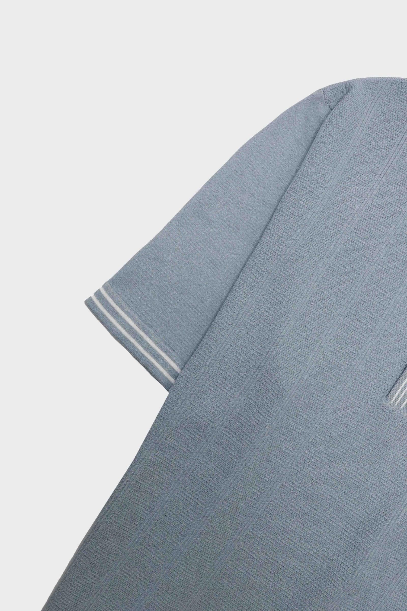 Fermuarlı Polo Yaka Kısa Kol Erkek T-Shirt-KAX6052S