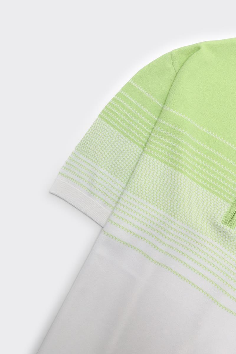 Fermuarlı Polo Yaka Kısa Kol Erkek T-Shirt-KAX6049S