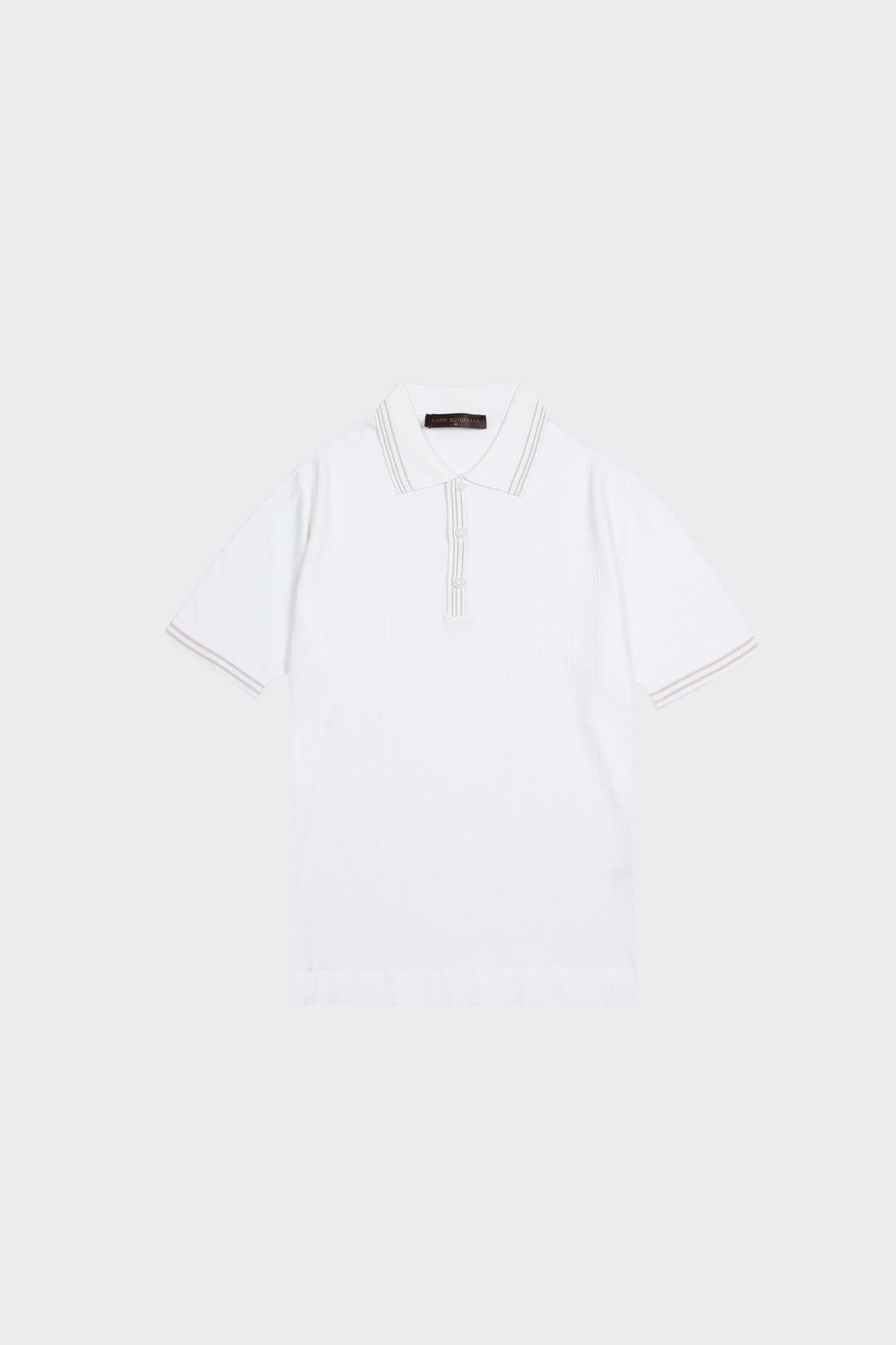 Fermuarlı Polo Yaka Kısa Kol Erkek T-Shirt-KAX6043S