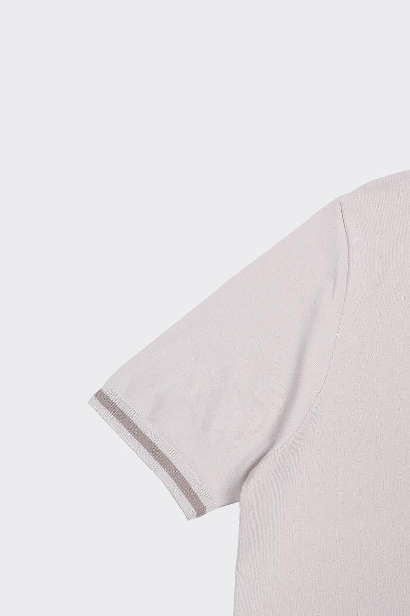 Fermuarlı Polo Yaka Kısa Kol Erkek T-Shirt-KAX6040S