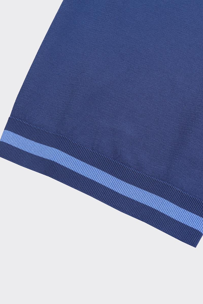 Fermuarlı Polo Yaka Kısa Kol Erkek T-Shirt-KAX6040S