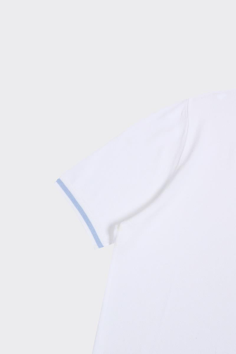 Fermuarlı Polo Yaka Kısa Kol Erkek T-Shirt-KAX6040S