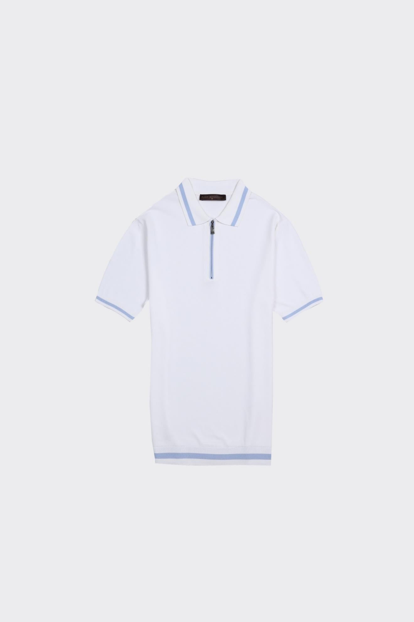 Fermuarlı Polo Yaka Kısa Kol Erkek T-Shirt