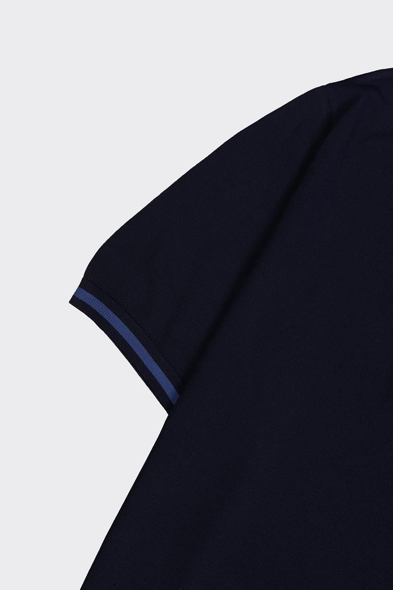 Fermuarlı Polo Yaka Kısa Kol Erkek T-Shirt-KAX6040S