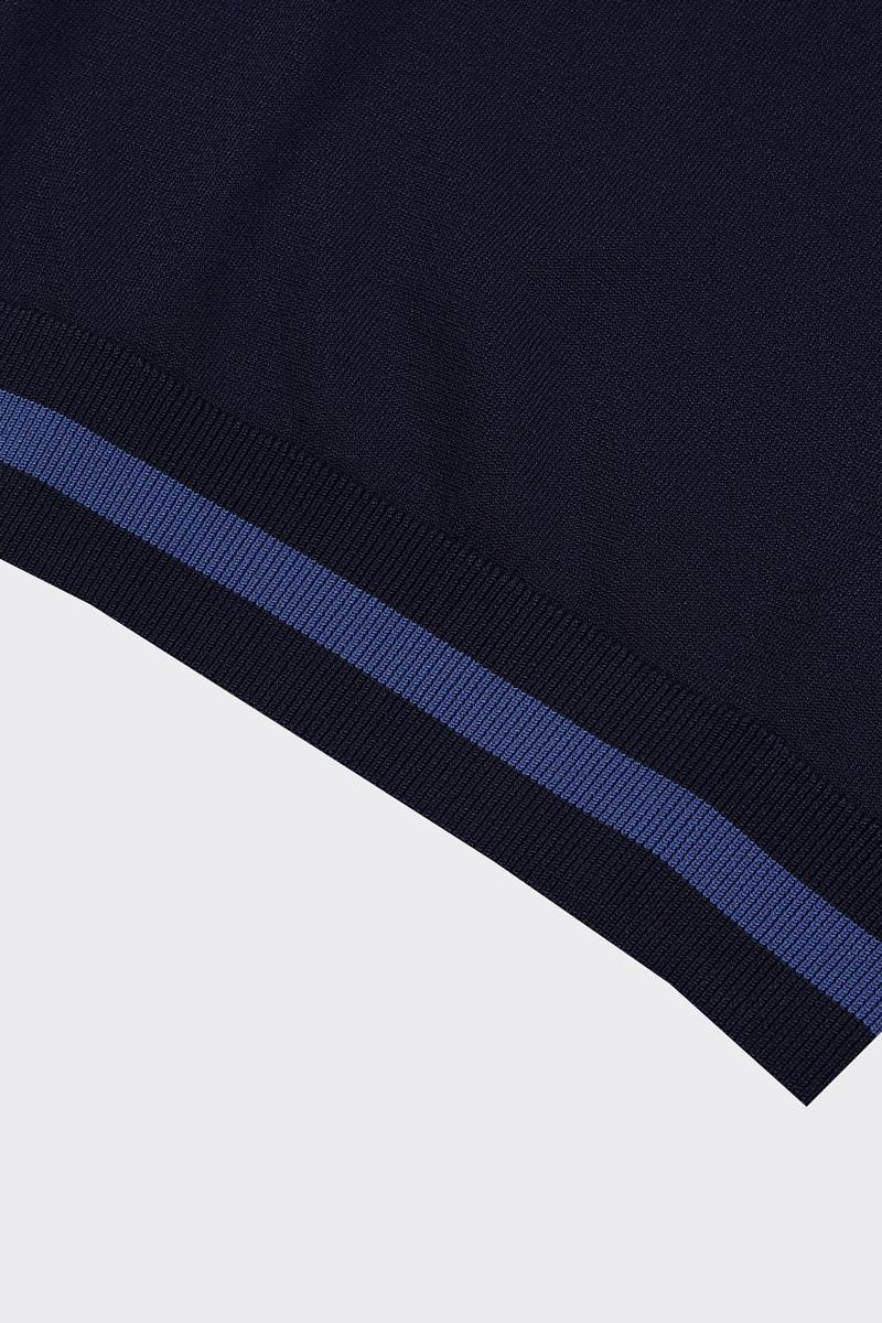 Fermuarlı Polo Yaka Kısa Kol Erkek T-Shirt-KAX6040S