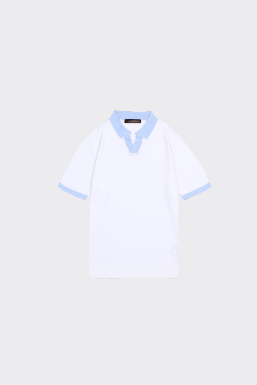 Fermuarlı Polo Yaka Kısa Kol Erkek T-Shirt-KAX6045S