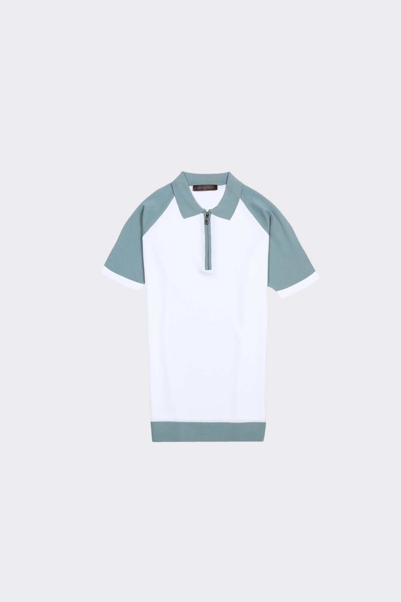 Fermuarlı Polo Yaka Kısa Kol Erkek T-Shirt