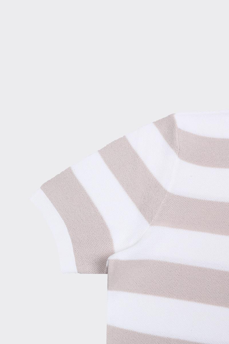 Düğmeli Polo Yaka Kısa Kol Erkek T-Shirt-KAX6047S