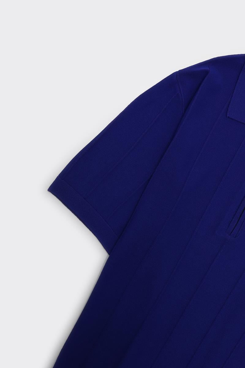 Fermuarlı Polo Yaka Kısa Kol Erkek T-Shirt-KAX6051S