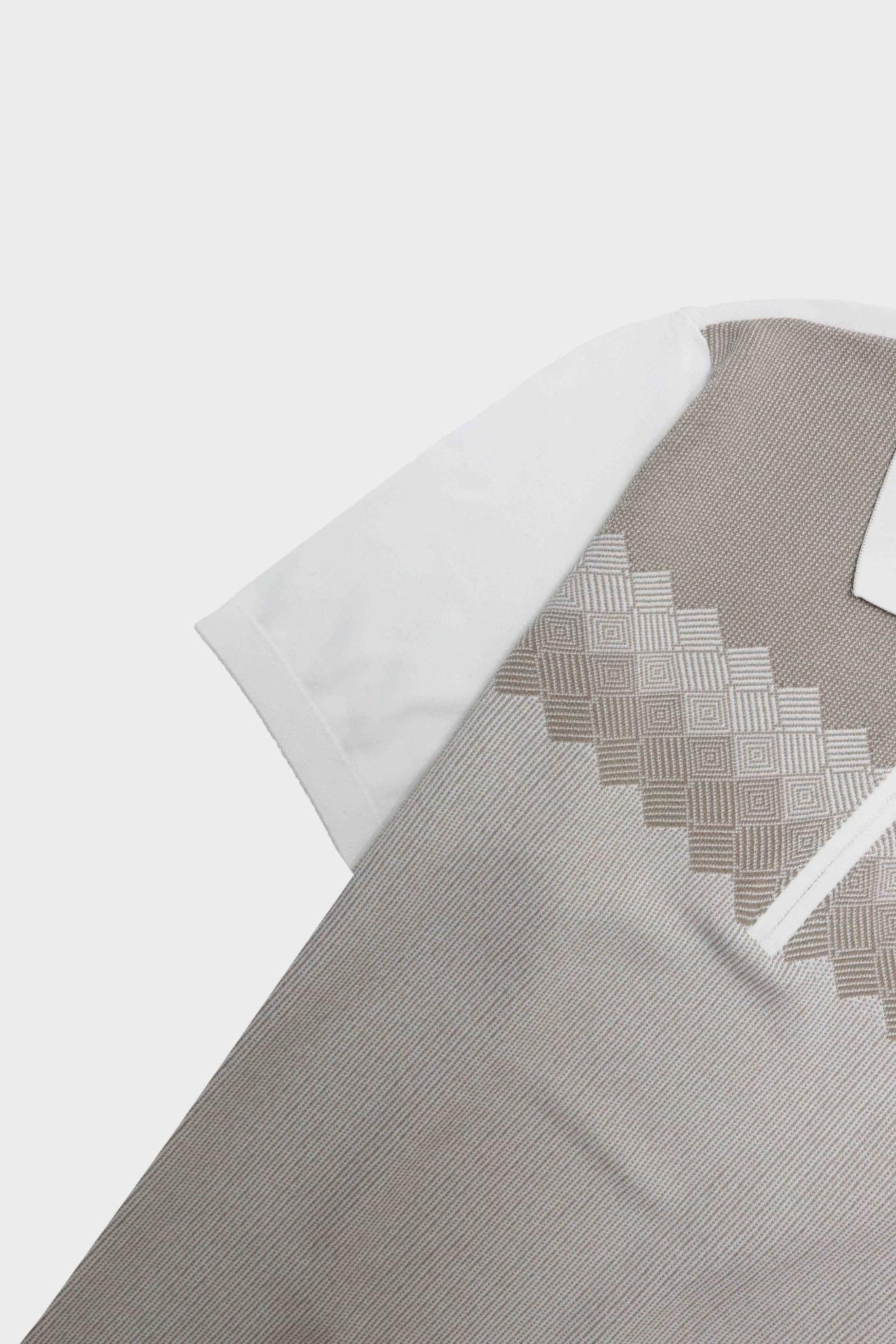 Fermuarlı Polo Yaka Kısa Kol Erkek T-Shirt-KAX6061S