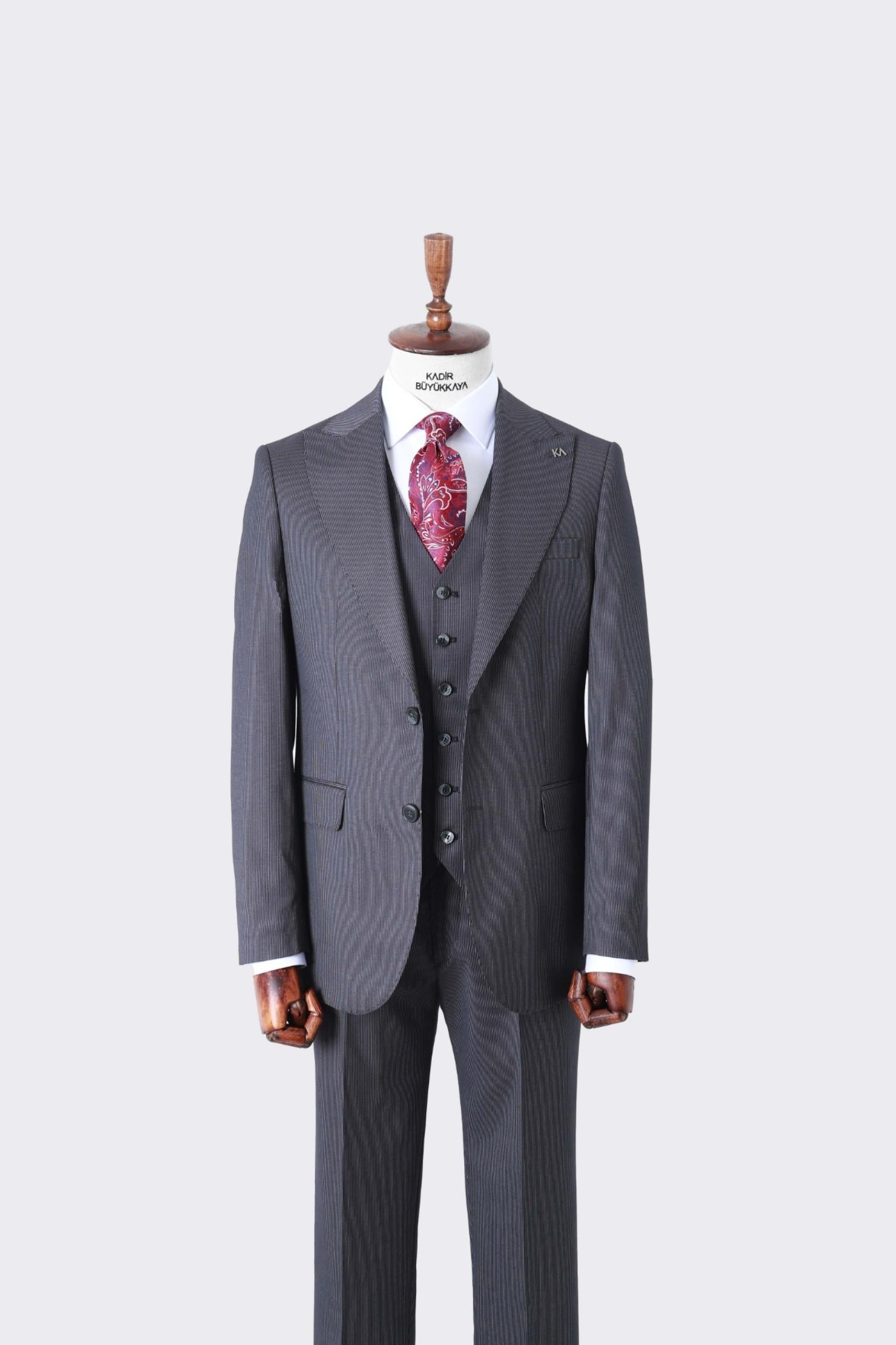 Yelekli Takım Elbise Out-KAW1033S