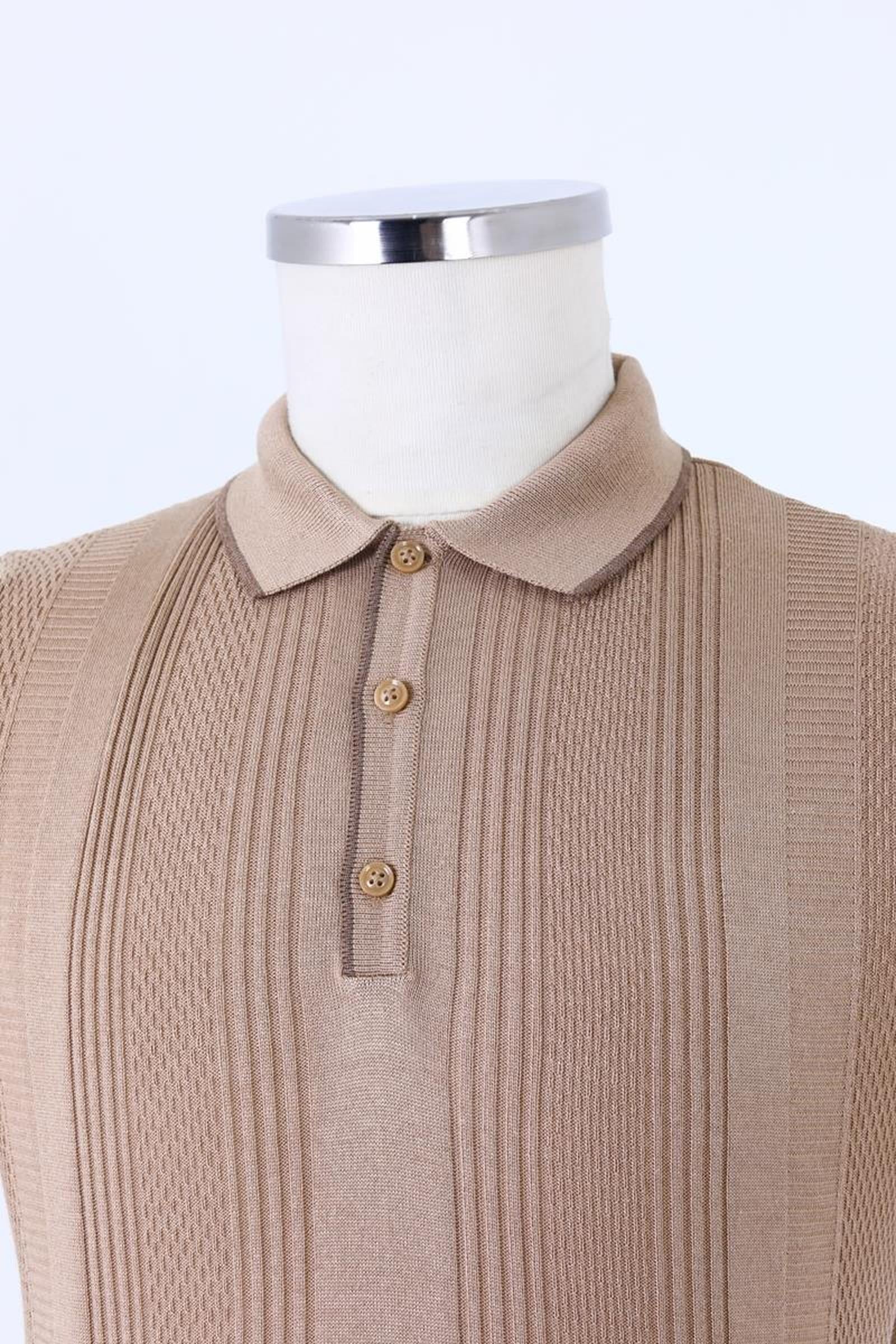 Günlük Kullanıma Uygun Düğmeli Polo Yaka T-Shirt-KAW6028S