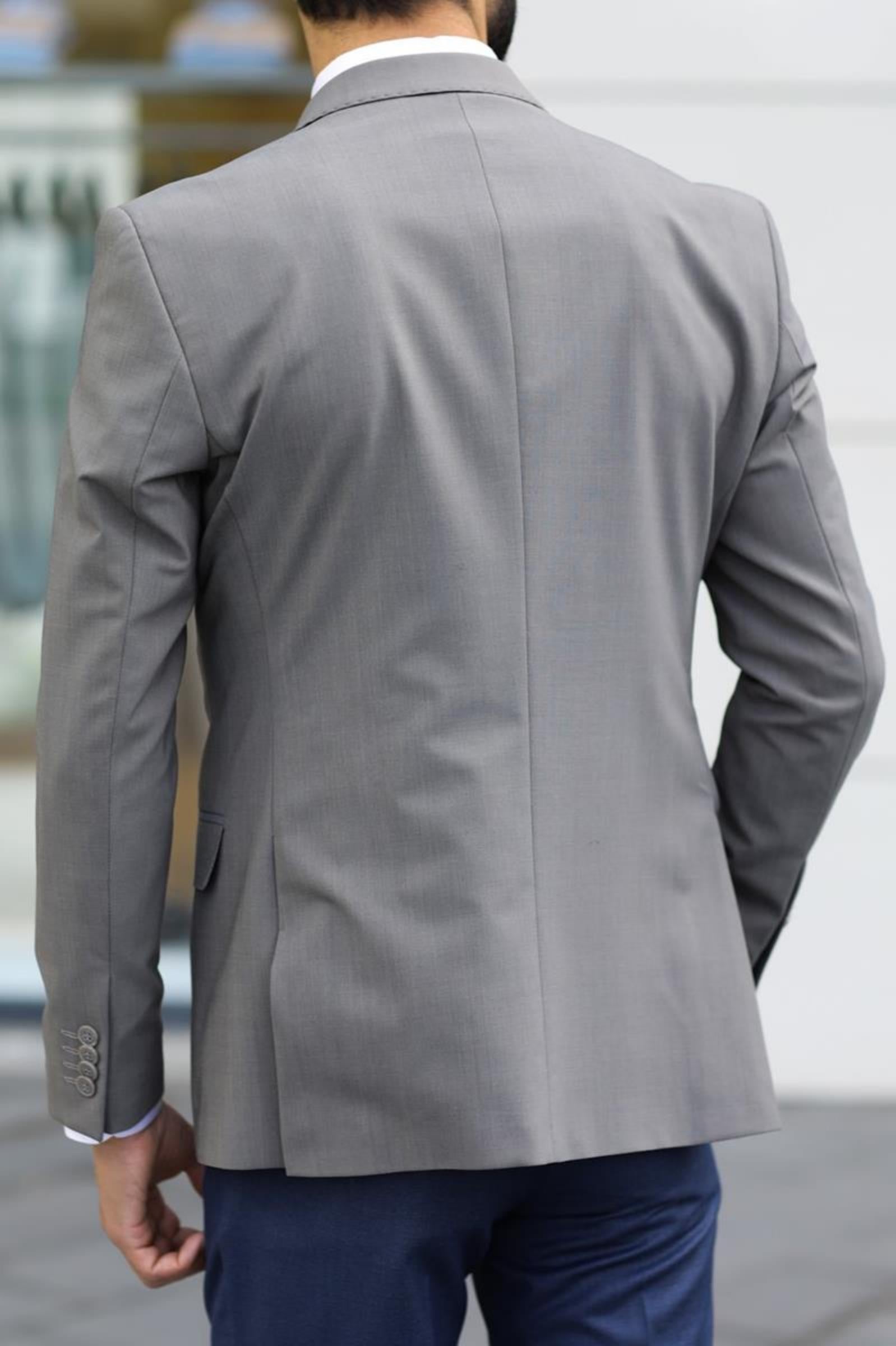 Günlük ve Ofis Giyimi İçin Mükemmel Erkek Slim Fit Ceket-KAV5031W