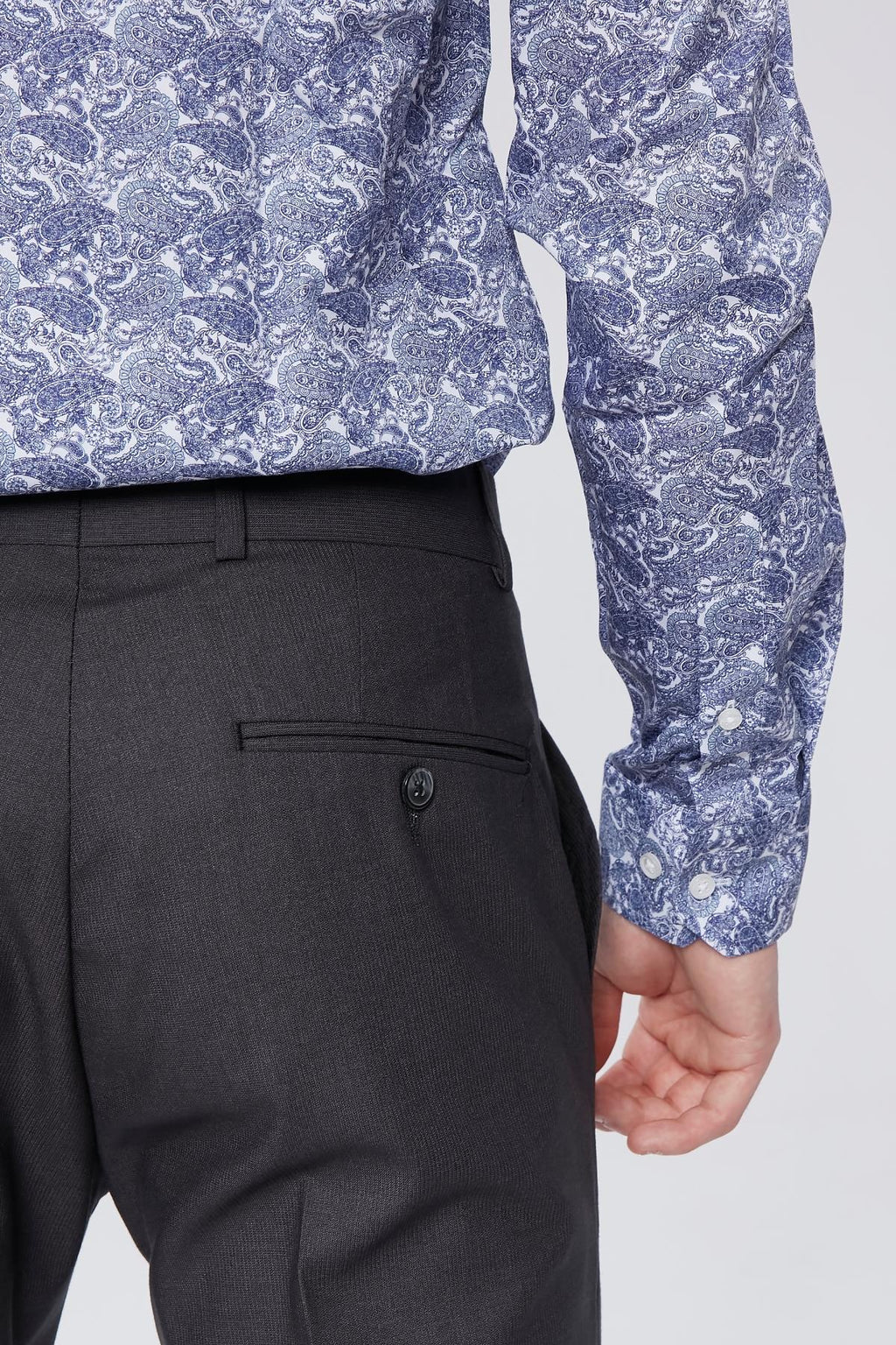 Modern Tasarım Slim Fit İğneli Yaka Erkek Gömlek-KAW4402S