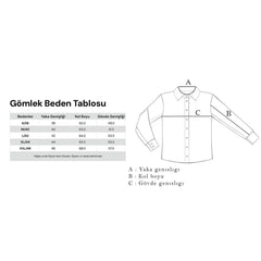 İngiliz Yaka Erkek Gömlek-KAX4260S
