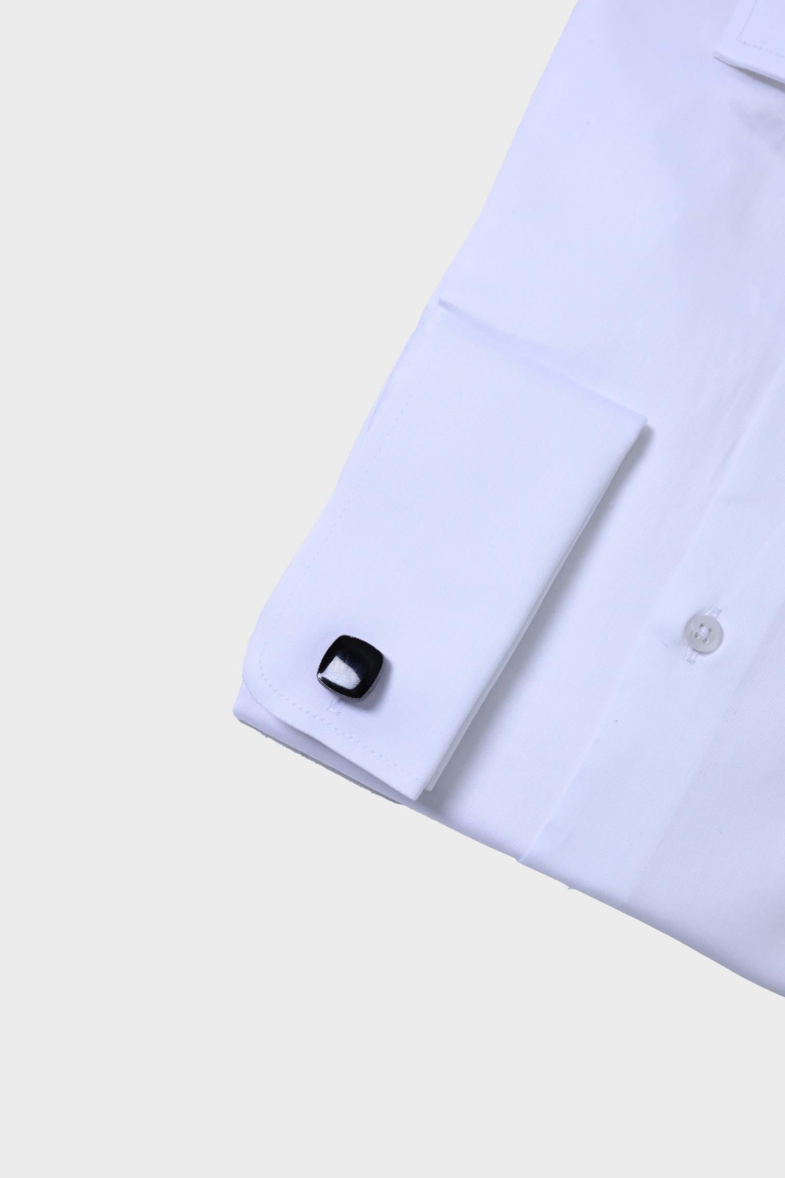 Slim Fit İtalyan Yaka Duble Manşet Pamuklu Erkek Gömlek-KAW4029S