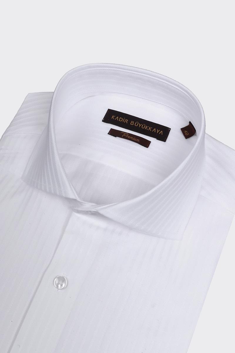 İtalyan Yaka Erkek Gömlek-KAX4056S