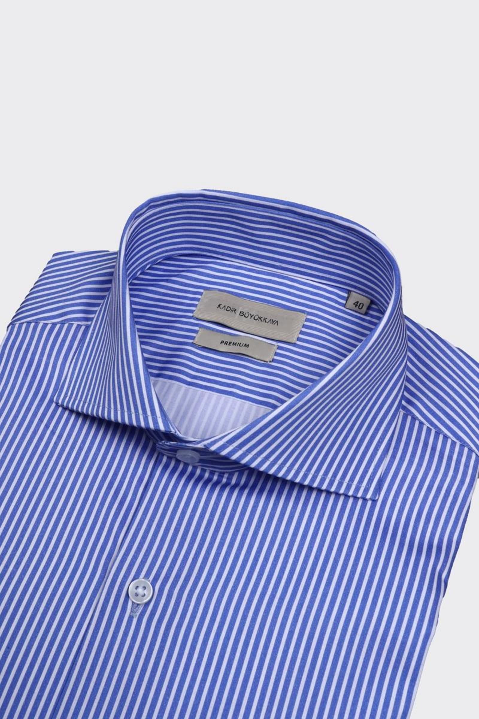 İtalyan Yaka Erkek Gömlek-KAX4068S