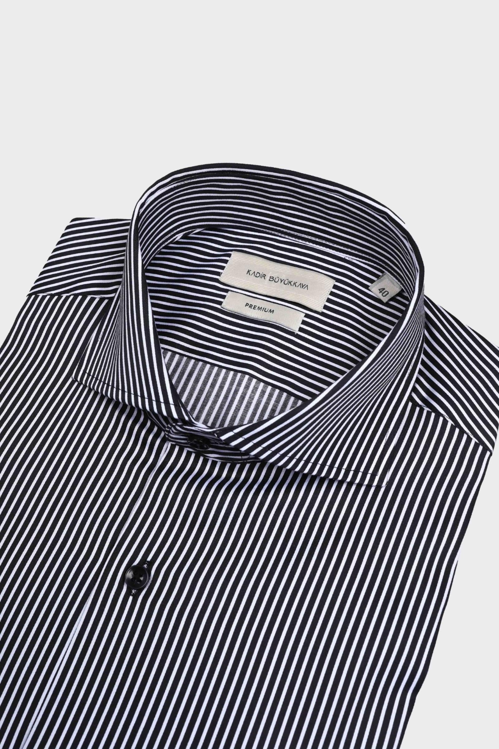 İtalyan Yaka Erkek Gömlek-KAX4065S